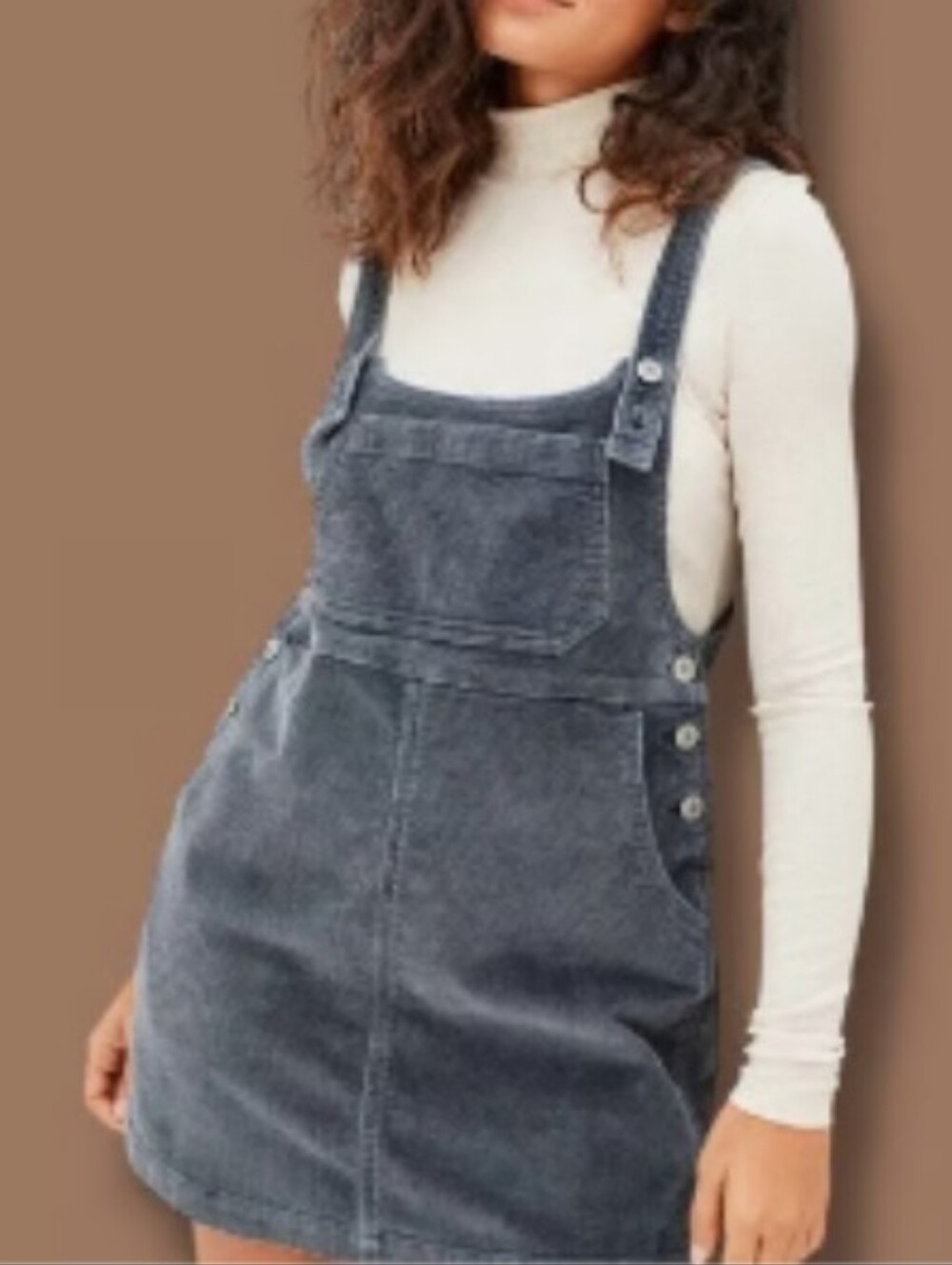 American Eagle Overall Corduroy Mini Dress